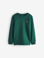 зелений/Grey/екрю/синій - Затишні футболки з довгим рукавом 4 Pack (3-16роки) - Image 5 of 8