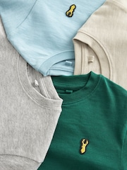 зелений/Grey/екрю/синій - Затишні футболки з довгим рукавом 4 Pack (3-16роки) - Image 8 of 8