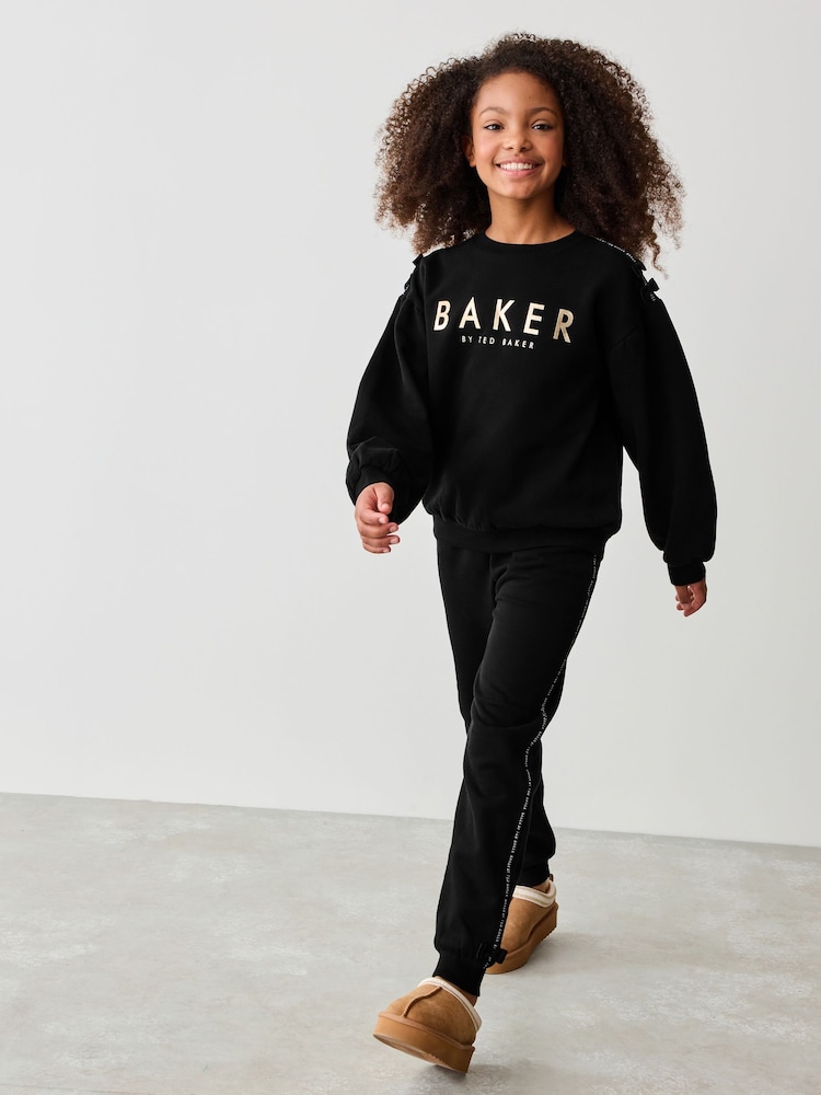 Baker by Ted Baker 100% Cotton Bow Sweater & Joggers Set - Image 2 of 16