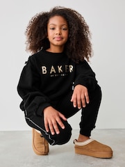 Baker by Ted Baker 100% Cotton Bow Sweater & Joggers Set - Image 4 of 16