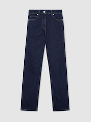 Reiss Dark Blue Isabel Slim-Leg Mid-Rise Jeans - Image 2 of 7
