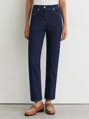 Reiss Dark Blue Isabel Slim-Leg Mid-Rise Jeans - Image 3 of 7