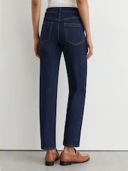 Reiss Dark Blue Isabel Slim-Leg Mid-Rise Jeans - Image 5 of 7