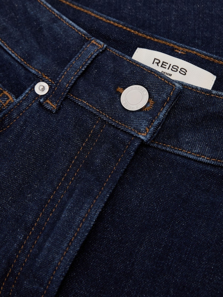 Reiss Dark Blue Isabel Slim-Leg Mid-Rise Jeans - Image 7 of 7 Reiss Dark Blue Isabel Slim-Leg Mid-Rise Jeans - Image 7 of 7