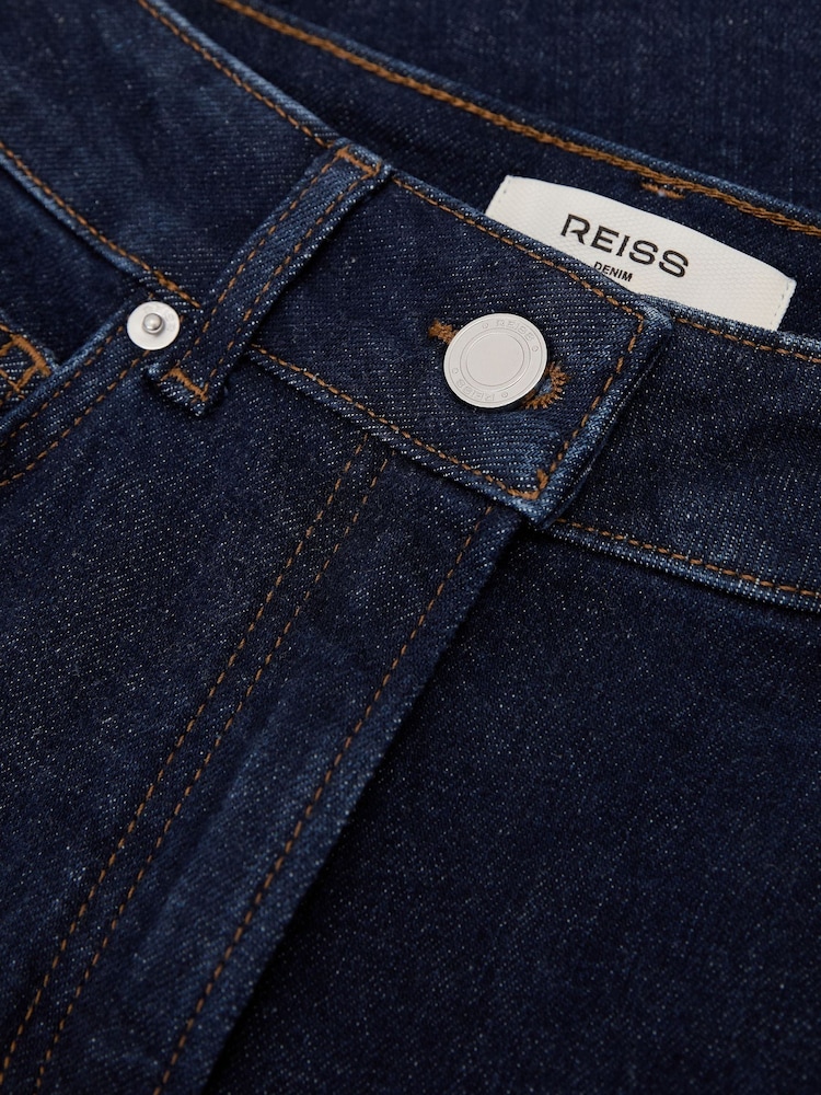 Dunkelblau - Reiss Isabel Slim-Fit Jeans mit mittelhohem Bund - Bild 9 von 9 Dunkelblau - Reiss Isabel Slim-Fit Jeans mit mittelhohem Bund - Bild 9 von 9