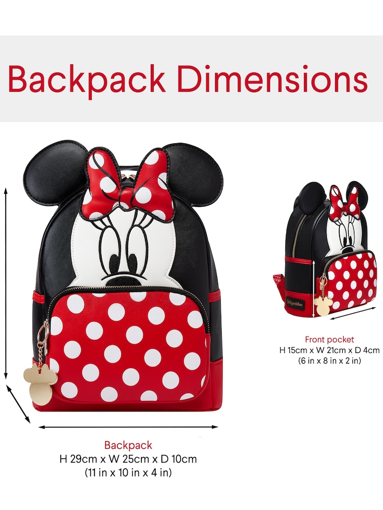 Character Black Ladies Wingwalker Minnie Mouse Backpack - Image 4 of 6