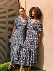 Phase Eight Black Floral Print Kezia Wrap Dress - Image 1 of 9