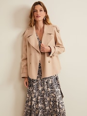 Phase Eight Black Floral Print Kezia Wrap Dress - Image 6 of 9