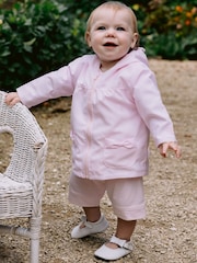Emile et Rose Pink Jacket with back emb bunny & bow pockets - Image 1 of 3