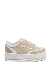 Rocket Dog Wink Sporty PU Mantee Canvas Trainers - Image 10 of 14