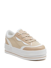 Rocket Dog Wink Sporty PU Mantee Canvas Trainers - Image 12 of 14
