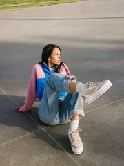 Rocket Dog Wink Sporty PU Mantee Canvas Trainers - Image 2 of 14