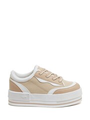 Rocket Dog Wink Sporty PU Mantee Canvas Trainers - Image 4 of 14