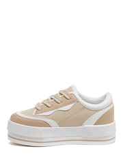 Rocket Dog Wink Sporty PU Mantee Canvas Trainers - Image 7 of 14