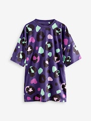Pink/Navy Blue Animal Nighties 2 Pack (3-16yrs) - Image 5 of 8