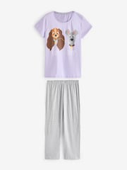 Character Lady and the Tramp Purple Chrome Pyjamas - Image 1 of 6
