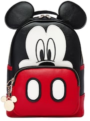 Character Black Chrome Ladies Wingwalker Minnie Mouse Backpack - Image 1 of 6