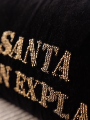 Rockett St George Santa I Can Explain Beaded Christmas Cushion - Image 2 of 6