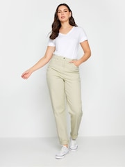 Long Tall Sally Cream Tall Mom Jeans - Image 2 of 4