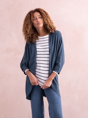 Celtic & Co.. modra Organic Cotton Slub Jersey pletena jopa - Slika 1 iz 6