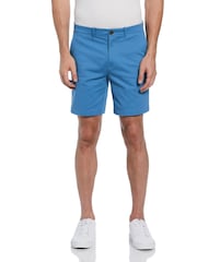 Original Penguin Blue Bedford Corduroy Stretch Cotton Shorts - Image 1 of 2