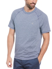 Синий с хромированной отделкой - Original Penguin Футболка с логотипом Pin Point 100% хлопок - Image 1 of 3
