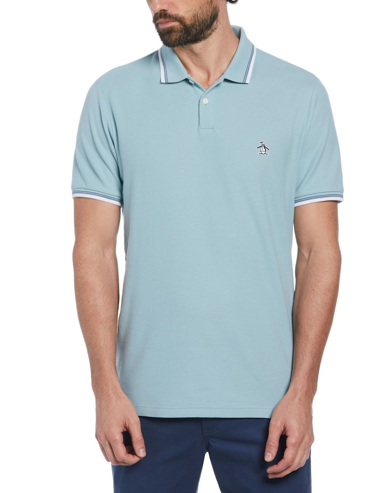 Original Penguin Tipped Polo Shirt - Image 2 of 4