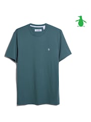 Зеленый - Original Penguin Футболка с логотипом Pin Point 100% хлопок - Image 3 of 3