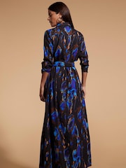 Dancing Leopard Dove Maxi Shirt Dress - Image 3 of 5
