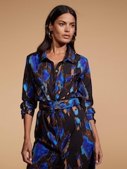 Dancing Leopard Dove Maxi Shirt Dress - Image 4 of 5