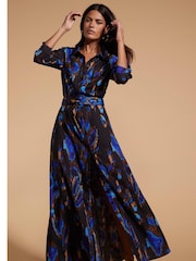 Dancing Leopard Dove Maxi Shirt Dress - Image 5 of 5