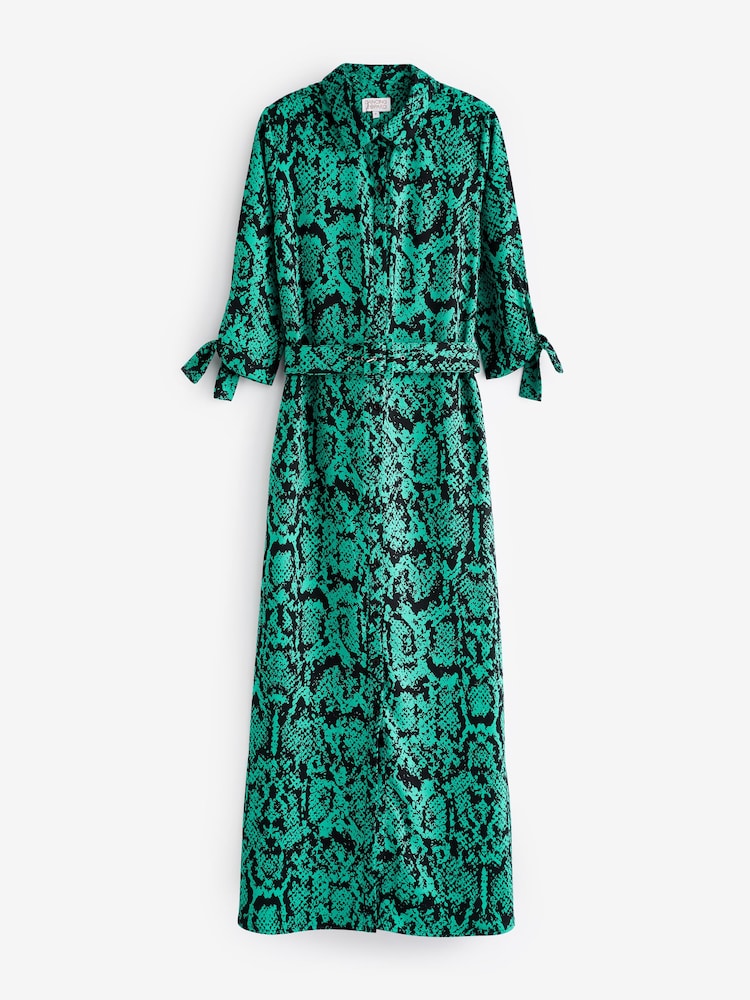 Dancing Leopard Dove Maxi Shirt Dress - Image 5 of 5