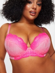 Ann Summers Pink Sexy Lace Planet Padded Plunge Bra - Image 3 of 4