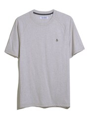 Светло-серый - Original Penguin Футболка с логотипом Pin Point 100% хлопок - Изображение 3 из 3