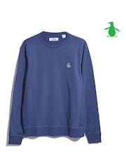 Синий - Original Penguin свитшот с принтом "Pete" - Image 4 of 4