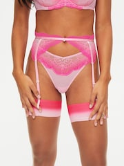 Ann Summers Pink Sexy Lace Planet Suspender Belt - Image 1 of 4