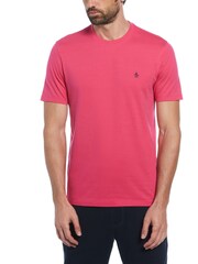 Розовый - Original Penguin Футболка с логотипом Pin Point 100% хлопок - Изображение 1 из 3