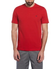 Темно-красный - Original Penguin Футболка с логотипом Pin Point 100% хлопок - Изображение 1 из 3