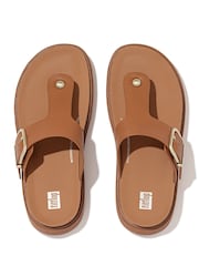 FitFlop Gen Buckle Leather Toe Post Sandals - Image 3 of 4