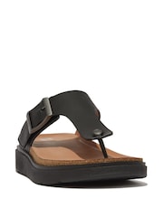 FitFlop Gen Buckle Leather Toe Post Sandals - Image 2 of 4