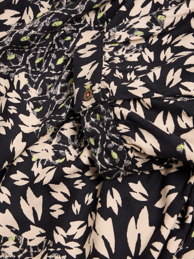 White Stuff Black EcoVero™ Midi Lucy Dress - Image 7 of 7