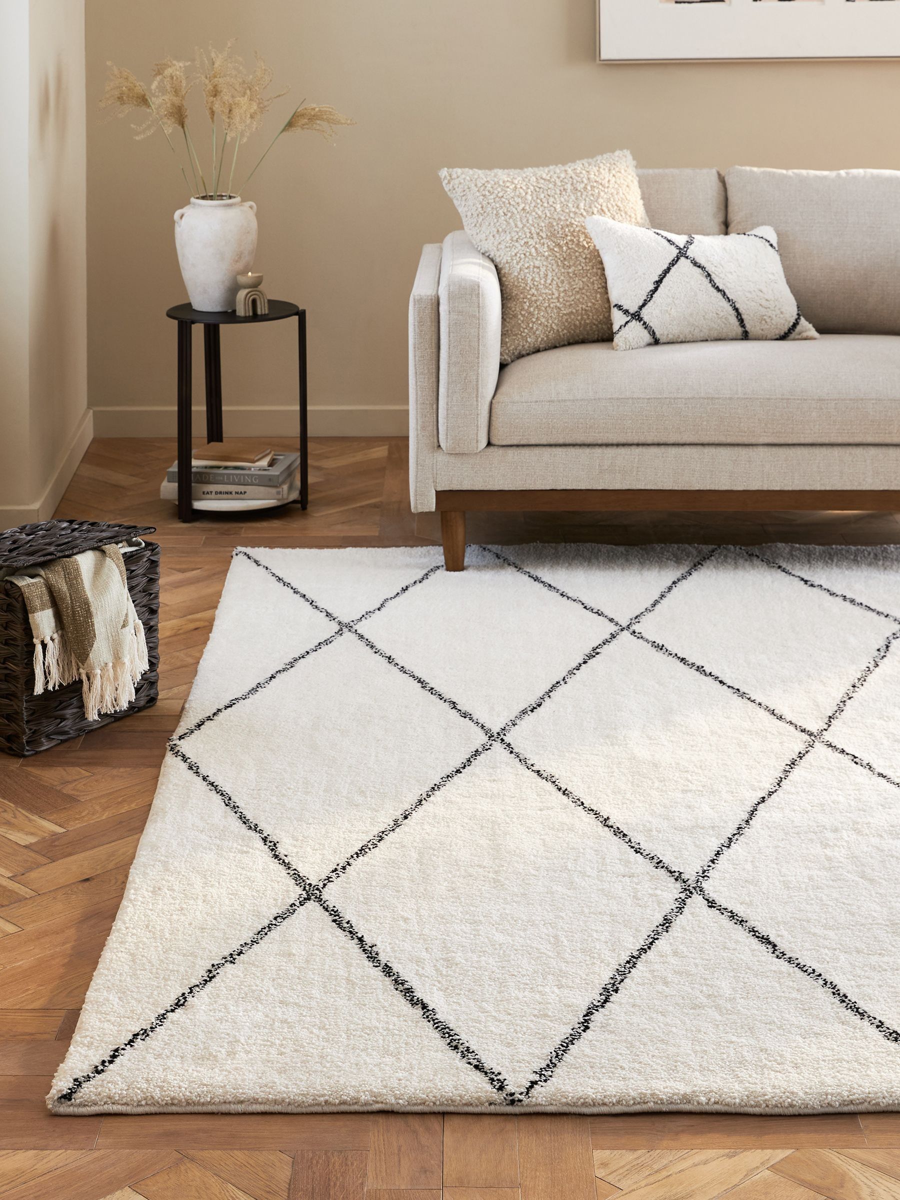 ラグ・カーペット We Believe In Angels rug blanket Buy Black/White Smart Global Berber Washable Rug from the Next UK