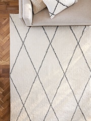 Black/White Smart Global Berber Washable Rug - Image 3 of 6