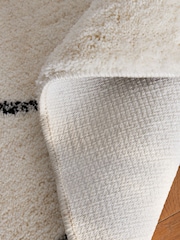 Black/White Smart Global Berber Washable Rug - Image 5 of 6