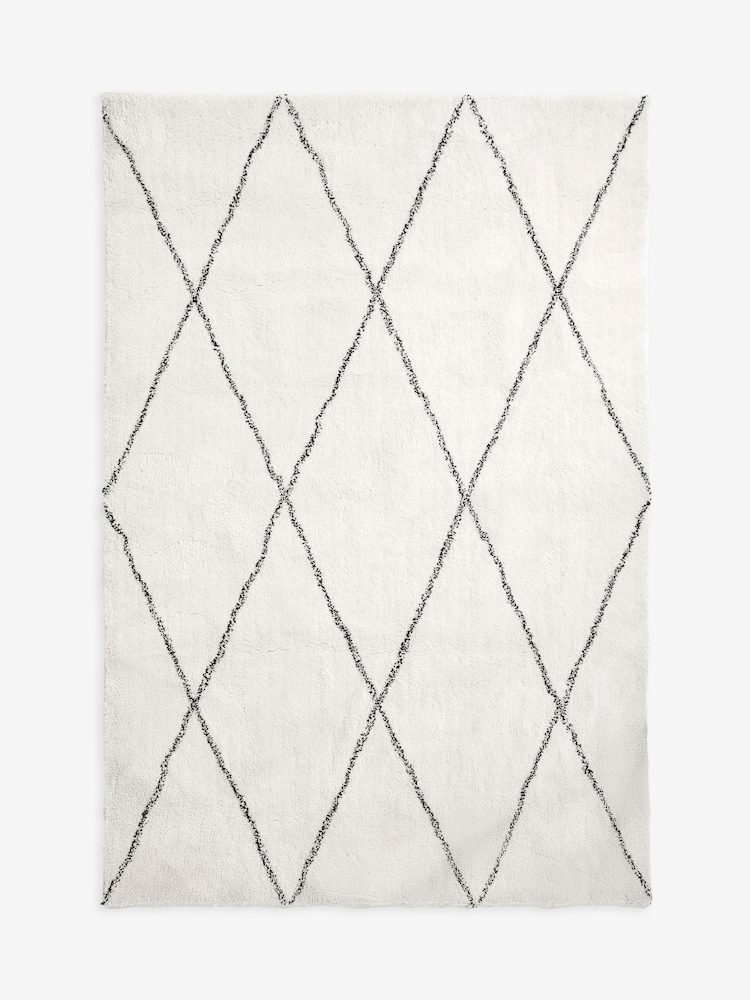 Black/White Smart Global Berber Washable Rug - Image 6 of 6