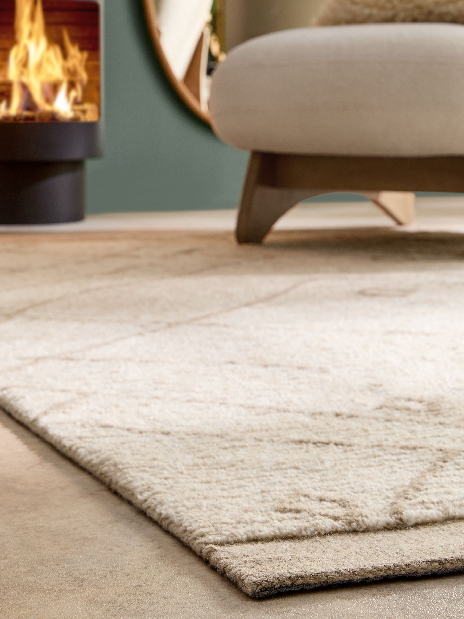 Buy Natural Elma Berber Border Ribbed Rug from the Next UK online shop