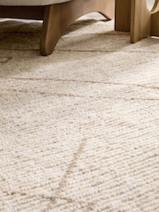 Natural Elma Berber Border Ribbed Rug - Image 5 of 7