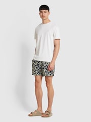 Farah Blue Colbert Reef Print Swim Shorts - Image 3 of 5