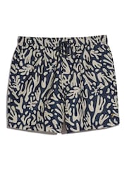 Farah Blue Colbert Reef Print Swim Shorts - Image 5 of 5