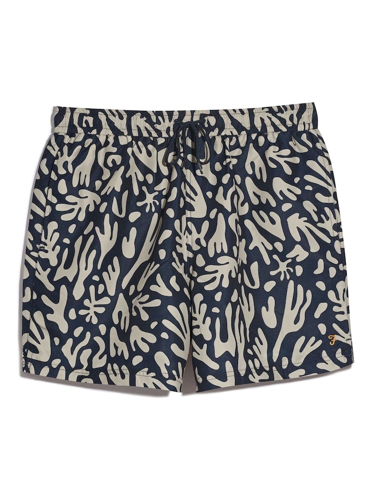 Farah Blue Colbert Reef Print Swim Shorts - Image 5 of 5